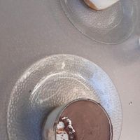 Maravilloso postre de galleta y dátiles, coco y chocolate at Santa y Pura in Madrid