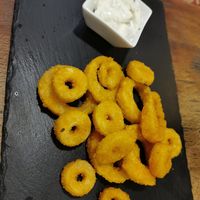 Vegan calamares at Santa y Pura in Madrid
