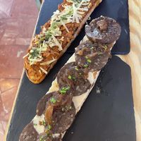 Tosta mallorquina y burgalesa  at Santa y Pura in Madrid