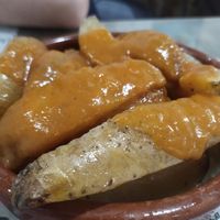 Patatas bravas at Santa y Pura in Madrid