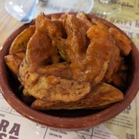 Patatas bravas €6 at Santa y Pura in Madrid