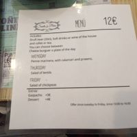 Menu Dec-2023 at Santa y Pura in Madrid