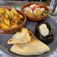 The Platter of the Day (the item I ordered as I wanted to sample it) at Santa y Pura in Madrid