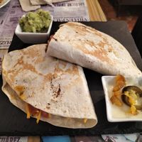 QUESADILLA!!! at Santa y Pura in Madrid