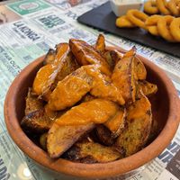 Patatas bravas  at Santa y Pura in Madrid