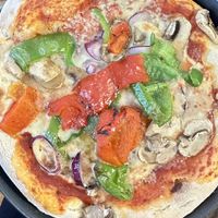 Vegetal pizzaa  at Santa y Pura in Madrid