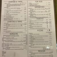 Menu  at Santa y Pura in Madrid