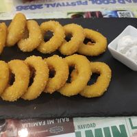 Tapa de calamares at Santa y Pura in Madrid