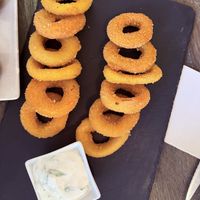 Fried Calamari vegan  at Santa y Pura in Madrid