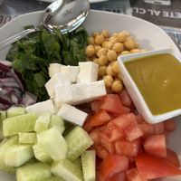 Chickpea saladd  at Santa y Pura in Madrid