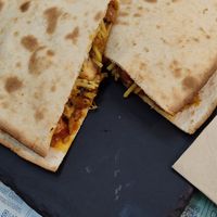quesadillas at Santa y Pura in Madrid