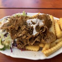 Vegan döner box  at Newroz Bistro in Zittau