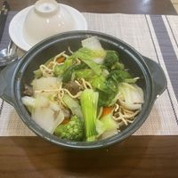 Crispy noodles   at Chay Xanh in Ho Chi Minh City