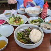 Red sided to the right aren’t vegan.  at Nanulteo - 나눌터 in Suncheon