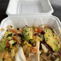 Amazing cauliflower tacos! Lovely porch and service 🙏🏻  at Eyeza Vegan in St Thomas