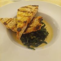 cicorie con purea di fave e crostini di pane at Locanda Da Pia in Pescara
