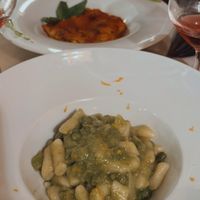 Gnocchi w/asparagus   at Brancaleò in Pescara