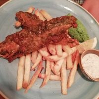 Fish and chips at Harp & Crown in Corsham