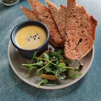 Walnut mushroom pate on sourdough toast at Harp & Crown in Corsham