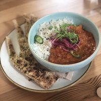 The butter tofu curry at Harp & Crown in Corsham