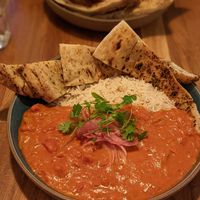 Butter tofu curry at Harp & Crown in Corsham