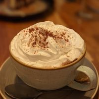 Traditional hot chocolate at Harp & Crown in Corsham