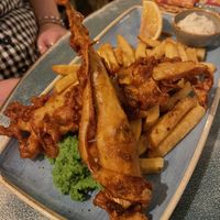 Fish and chips   at Harp & Crown in Corsham