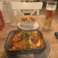 Enchilada with side of chips  at Harp & Crown in Corsham