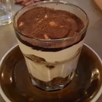 Tiramisu-style dessert at Harp & Crown in Corsham