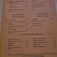 Dessert menu (13/4/24) at Harp & Crown in Corsham