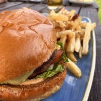 The burger  at Harp & Crown in Corsham