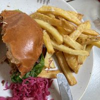 Caesar seitan burger  at Harp & Crown in Corsham