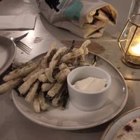 Vherbalkitchen Christmas menu - Zucchini Fritti at Harp & Crown in Corsham