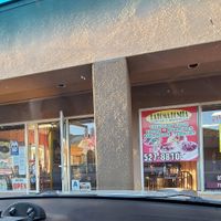 Front door on left side at La Loma Bonita in San Diego