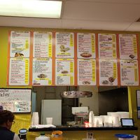 Vegetarian Menu on bottom left & Sides on bottom right at La Loma Bonita in San Diego