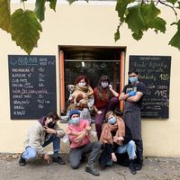 From their website, during the lockdown it is open as a take away window and they also do deliveries. at Klub AVU in Prague