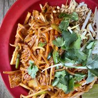 Vegan pad Thai   at Sweet Basil in Franklin