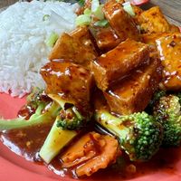 Jeow Bong Tofu - on special  at Sweet Basil in Franklin