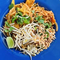 Vegan Pad Thai, add tofu and extra veg  at Sweet Basil in Franklin