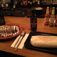 Veggie Enchilada with enamolada and veggie Burrito at Jim Burrito's in Hamburg