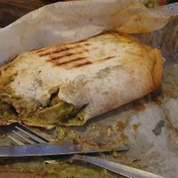 Huge portions. Vegan burrito. at Jim Burrito's in Hamburg