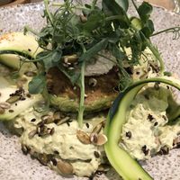 zucchini pancakes  at Angel Cakes in Moscow