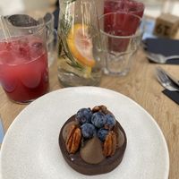 Vegan tart at Angel Cakes in Krasnodar