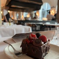 Chocolate vegan brownie  at Brenner in Munich