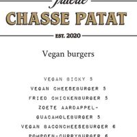 Menu at Friterie Chasse Patat in Ghent
