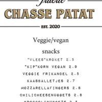 Menu at Friterie Chasse Patat in Ghent