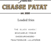 Menu at Friterie Chasse Patat in Ghent