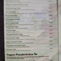 Menu (Stand: 03/2026) at Pizzeria Märchenwald in Essen