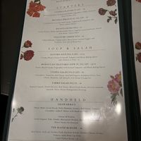 Menu  at Utopia  in Bangor
