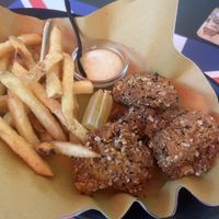 Vegan Fish n chips  at Old England Pub in Padua